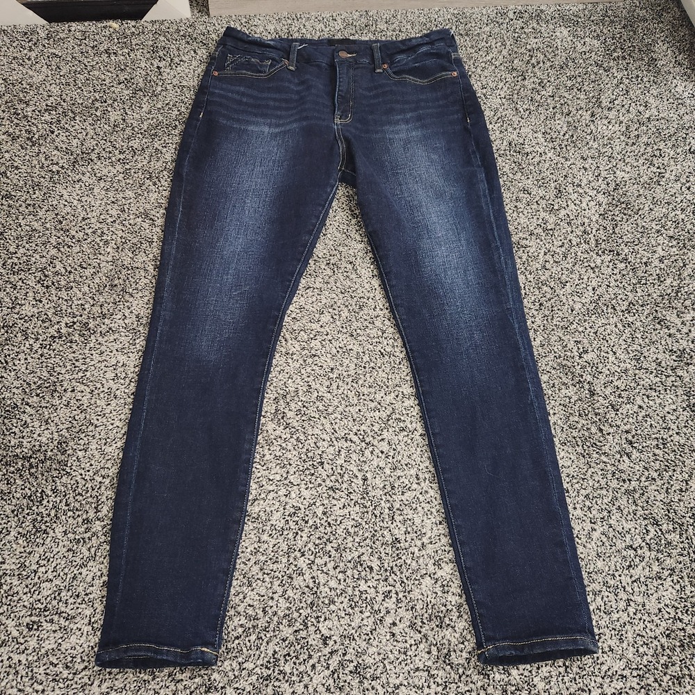 Buckle Black Fit No 93 Hi Rise Ankle Skinny Jeans Darkwash Stretch Women's 34x30